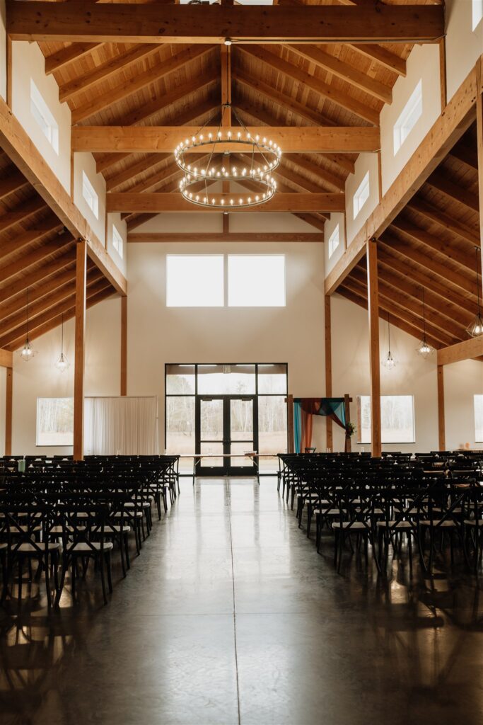 Indoor Ceremony at Ivy Black Weddings and Event, Minnesota Wedding Photographer