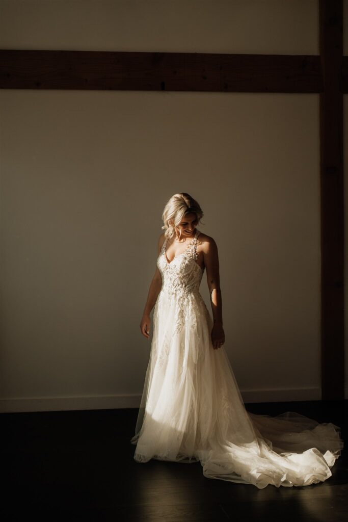 bride getting ready at Ivy Black Weddings and Events