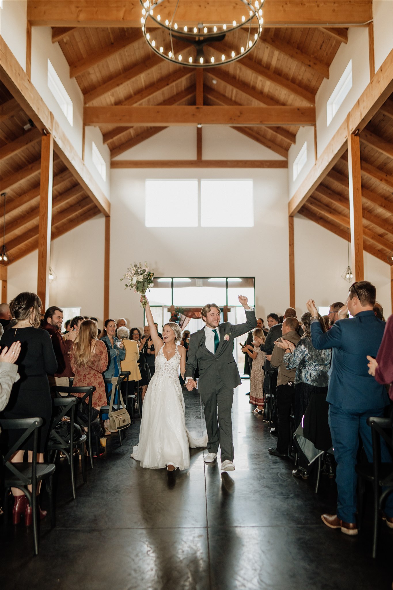 Indoor Ceremony held at Ivy Black Wedding Venue