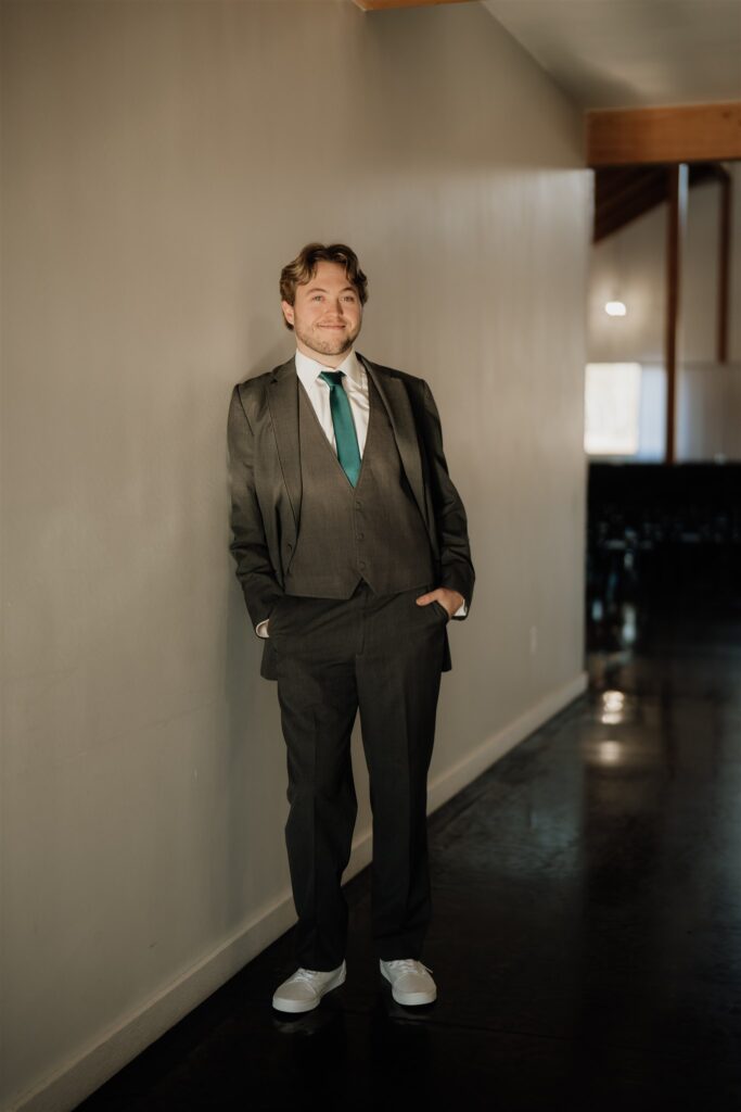 groom getting ready at Ivy Black Weddings and Events