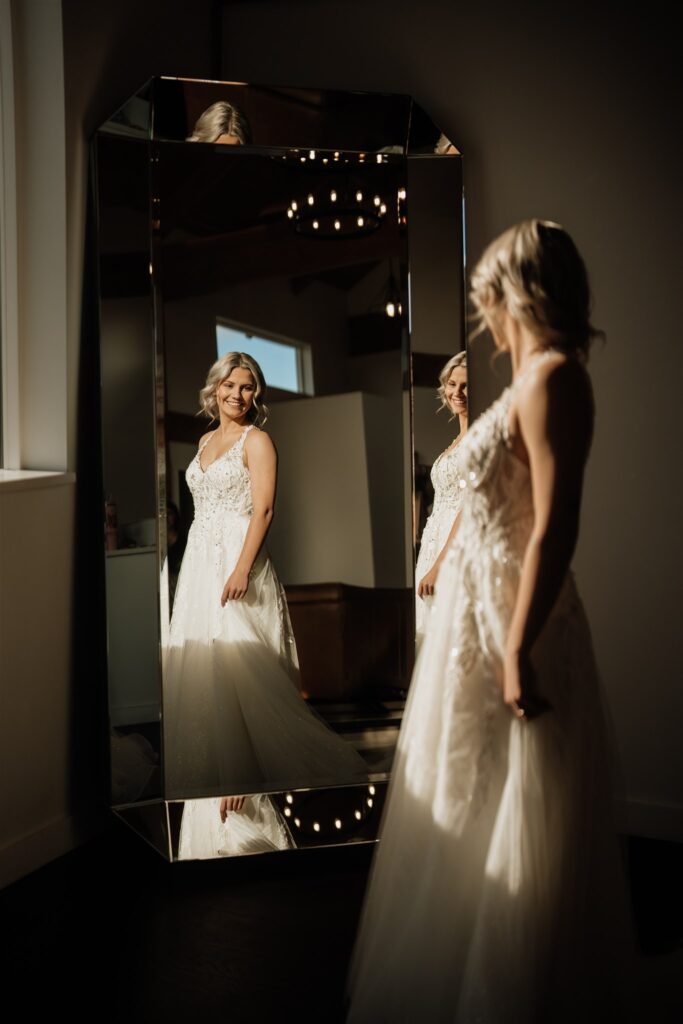 bride getting ready at Ivy Black Weddings and Events