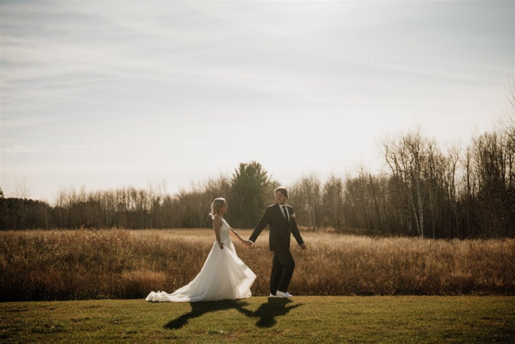 First look at Ivy Black Wedding venue with Bride and Groom