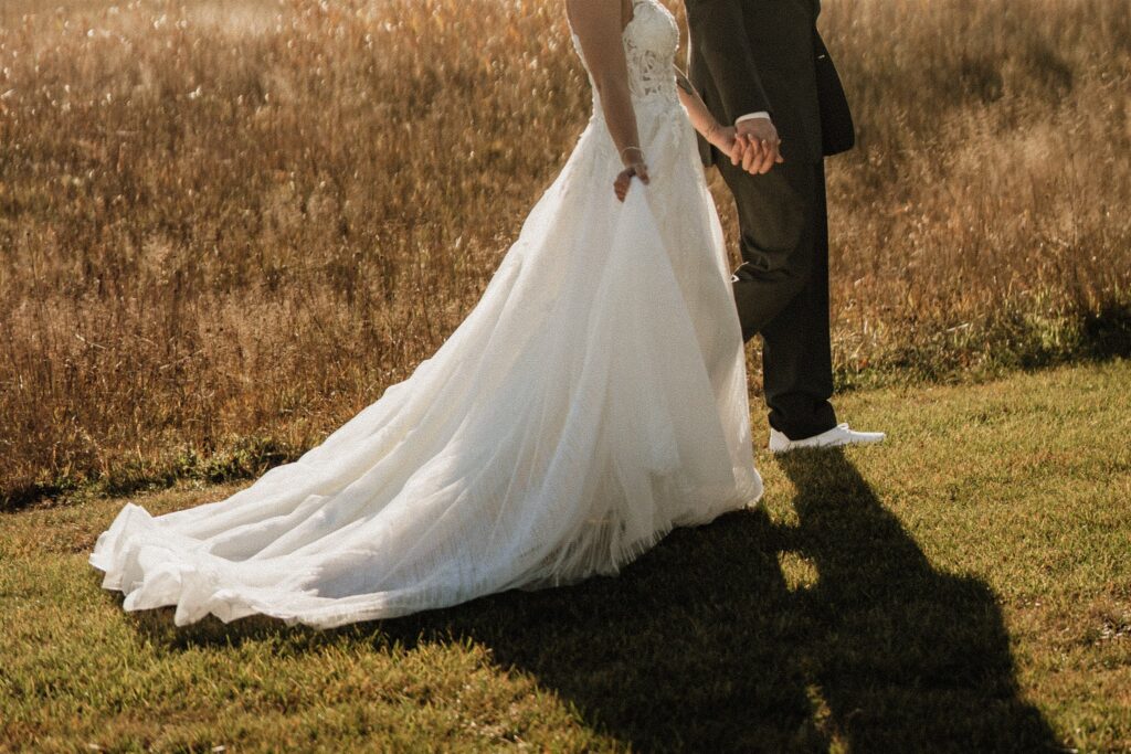 First look at Ivy Black Wedding venue with Bride and Groom